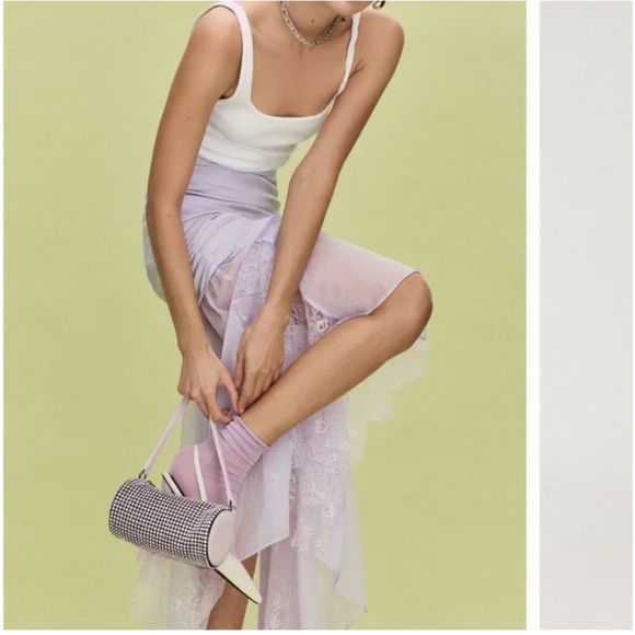 Mare Mare for Anthropologie Sheer Lace Skirt - Picture 3 of 9